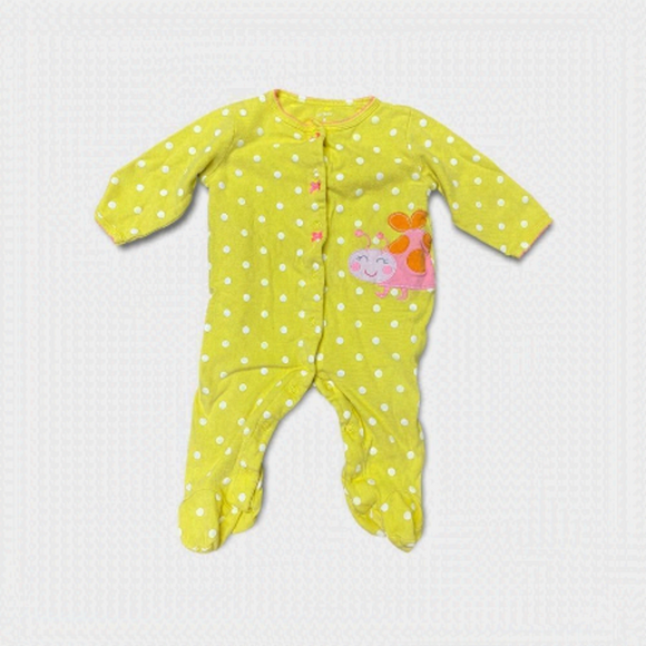 CARTERS | 3/$15 Yellow Baby Girl Sleeper - Picture 1 of 3